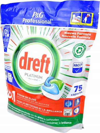 Dreft Nl Fr Platinum 75 Dishwasher Pods