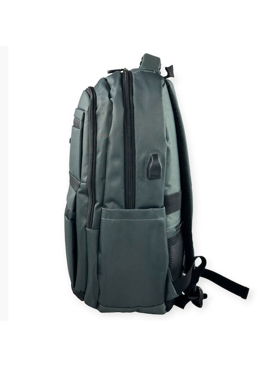 Bartuggi Τσάντα Πλάτης για Laptop με Θύρα USB σε Γκρι χρώμα 718-5839-grey