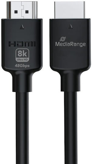 MediaRange HDMI 2.1 Кабел HDMI мъжки - HDMI мъжки 2м Златен (MRCS220)