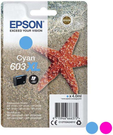 Epson 603XL Original InkJet Printer Ink Magenta (C13T03A34010)