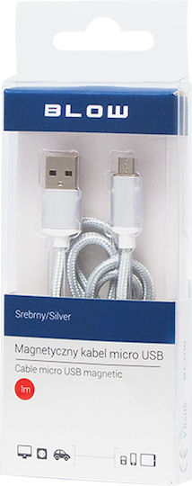 Blow Regular USB 2.0 to micro USB Cable Λευκό 1m (66-106) 1τμχ