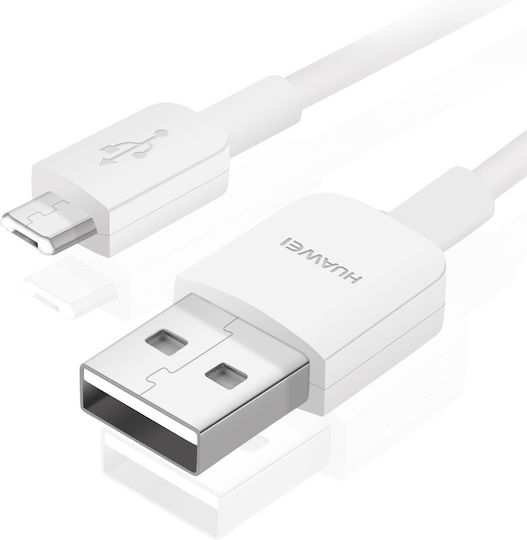 Huawei Regular USB 2.0 to micro USB Cable Λευκό (10716)