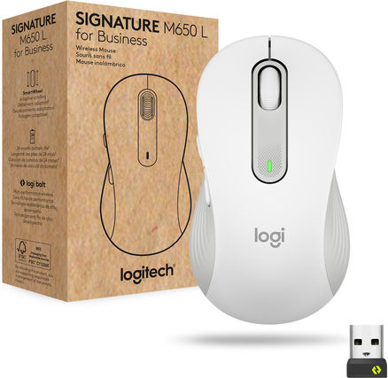 Logitech Μ650 Ασύρματο Ποντίκι Off-White