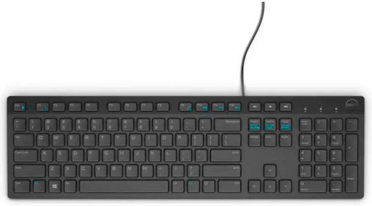 Dell KB216 Само клавиатура Български Черен