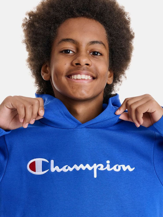 Kids Sweatshirt with Hood and Pockets Royal Blue