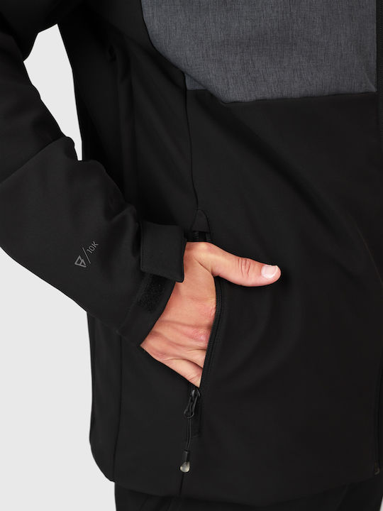 Brunotti Twinstroke 2421180057-9999 Jachetă Soft Shell Pentru Bărbați De Ski Și Snowboard Neagră