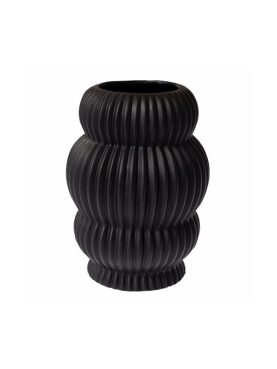 Iliadis Decorative Vase Black 13x13x20cm