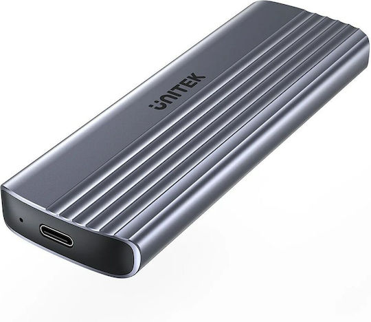 Unitek Твърд диск кутия M.2 PCI Express NVMe с връзка Type-C в Сив цвят