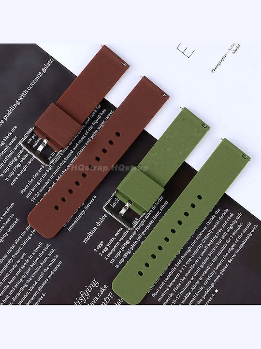 Rubber Strap Green 18mm