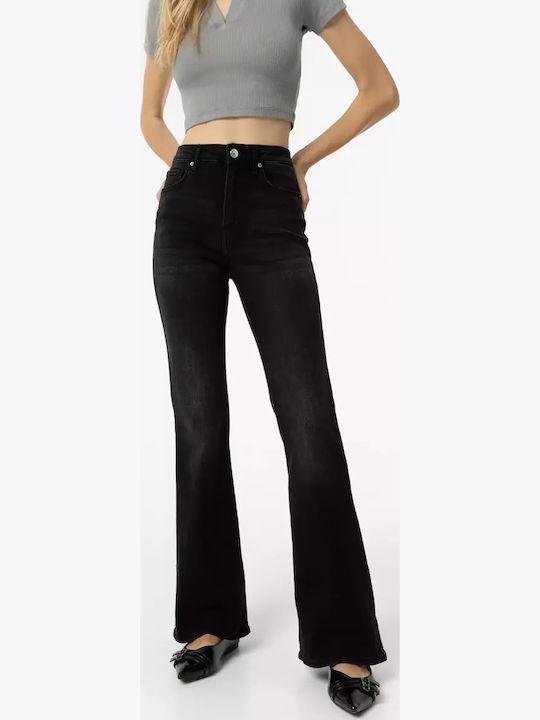 Woman Γυναικείο Jean Παντελόνι σε Bootcut Εφαρμογή Stone Black