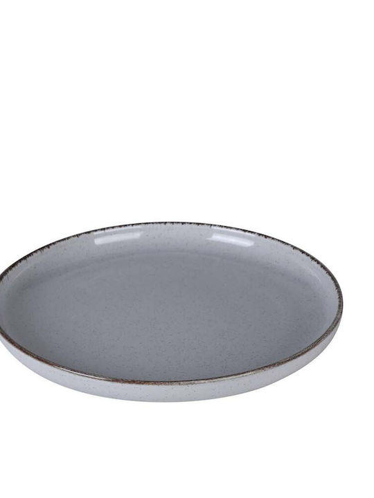 Kutahya Porselen Mood Plate Desert made of Porcelain Gray with Diameter 19cm