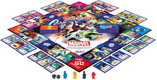 Board Game Monopoly Spiderman Flip Edition Marvel for 2-4 Players 8+ Years Old Hasbro