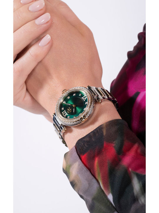 GC Watches Cable Women's Watch with Gold Metal Bracelet
