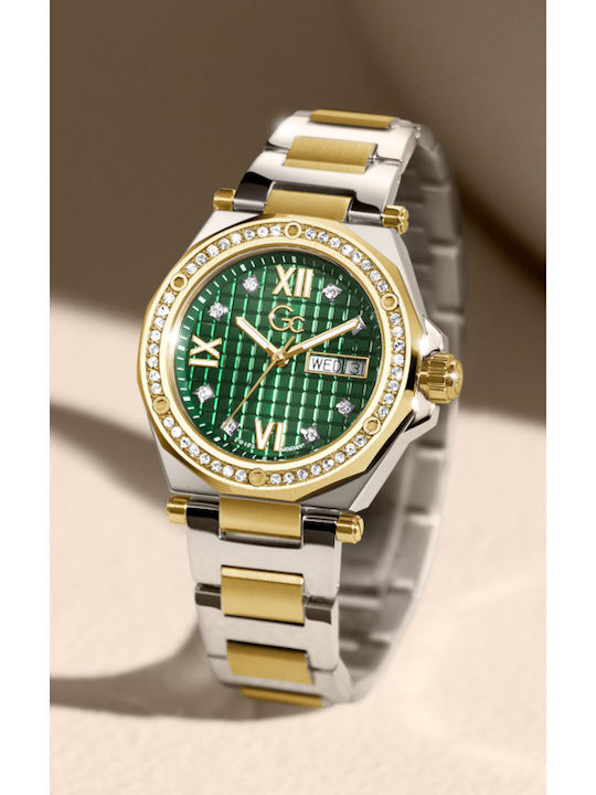 GC Watches Legacy Lady Women's Watch with Gold Metal Bracelet