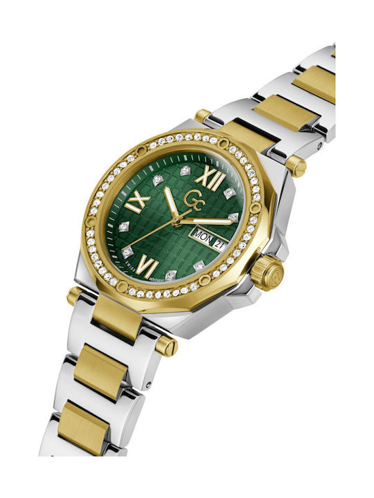 GC Watches Legacy Lady Women's Watch with Gold Metal Bracelet