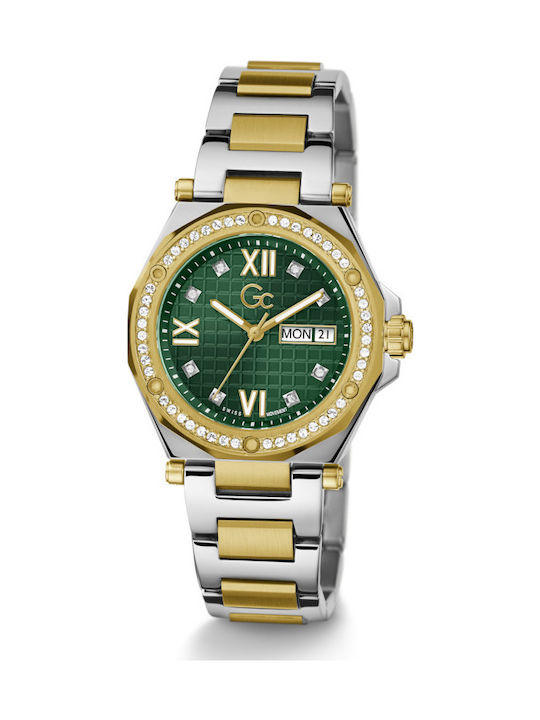 GC Watches Legacy Lady Women's Watch with Gold Metal Bracelet