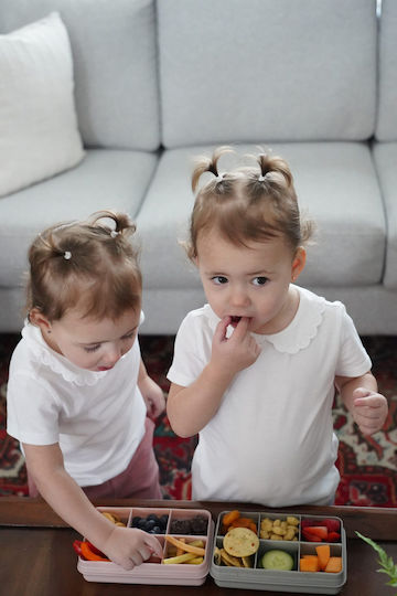Melii – Δοχείο Σνακ Χωρίσματα Mini Pink