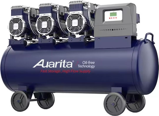 Auarita Blaues Einphasiges Luftkompressor 75dB mit Leistung 6hp und Luftkammer 100lt