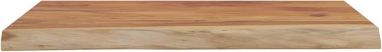 Ράφι Live Edge Καφέ 50x40x2.5εκ.