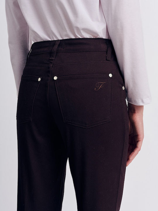 Damen Stoff Hose Black
