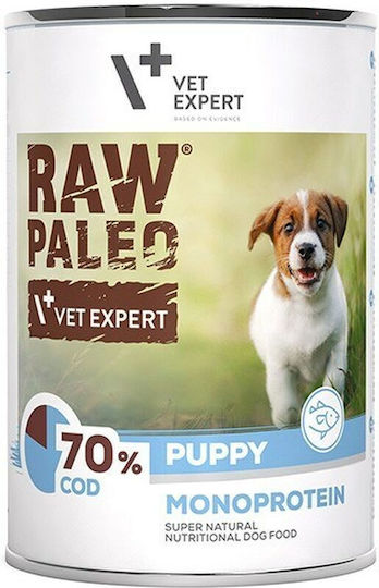 VetExpert Wet Food for Puppies in Cans with Tuna and Fish Grain-Free & Gluten-Free 400gr