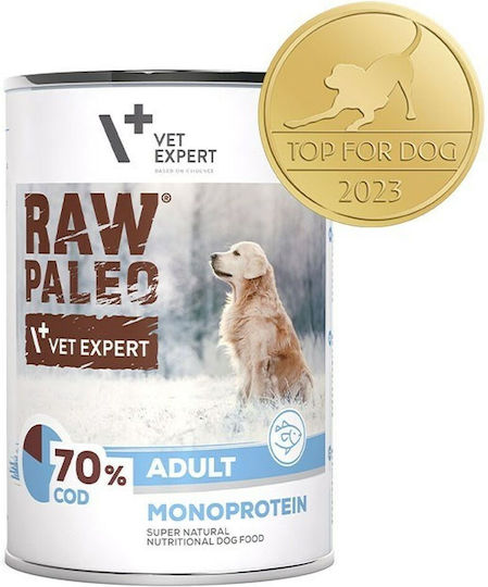 VetExpert Wet Food Dogs in Cans with Fish Grain-Free & Gluten-Free 400gr