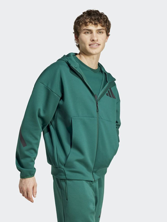 Z.N.E. Green Hooded Cardigan