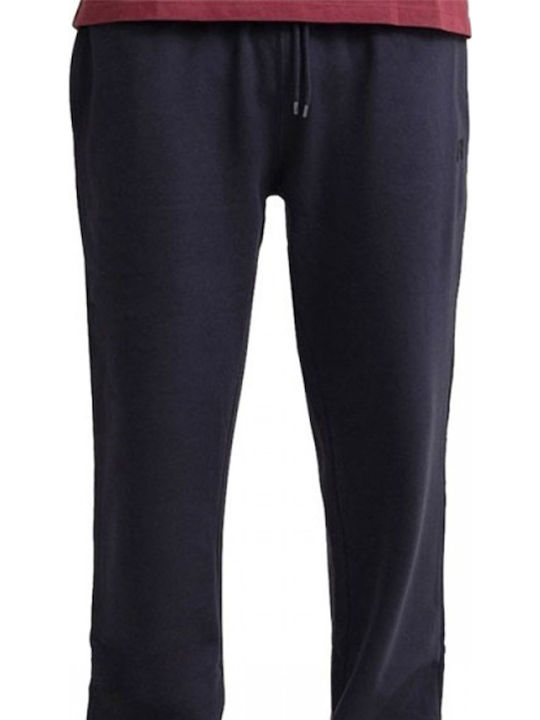 Sweatpants with Elastic Navy Blue