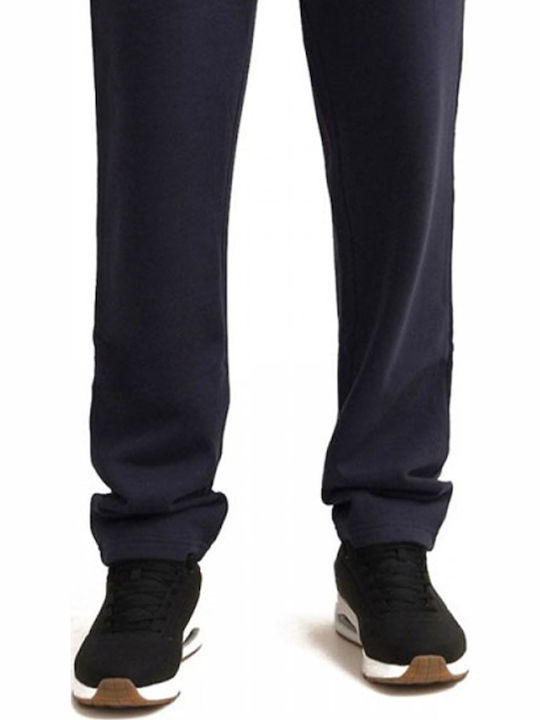 Sweatpants with Elastic Navy Blue