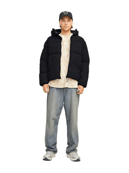 Jack & Jones Geaca Puffer Neagră