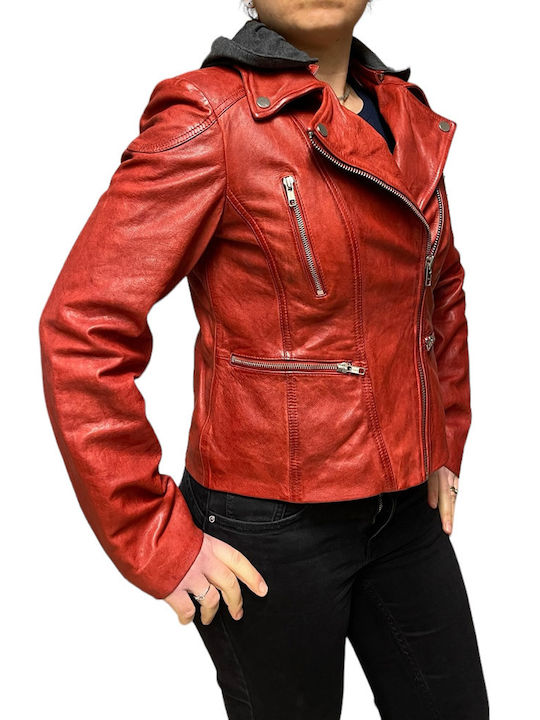 MARKOS LEATHER Leather Jacket Leather RED