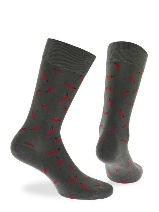 Walk Chili Peppers Men's Socks Khaki