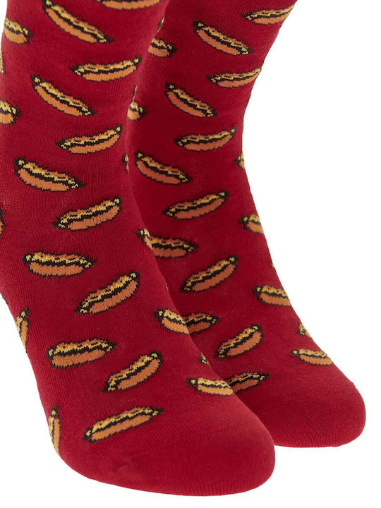 Walk Hot Dog Women's Socks Red