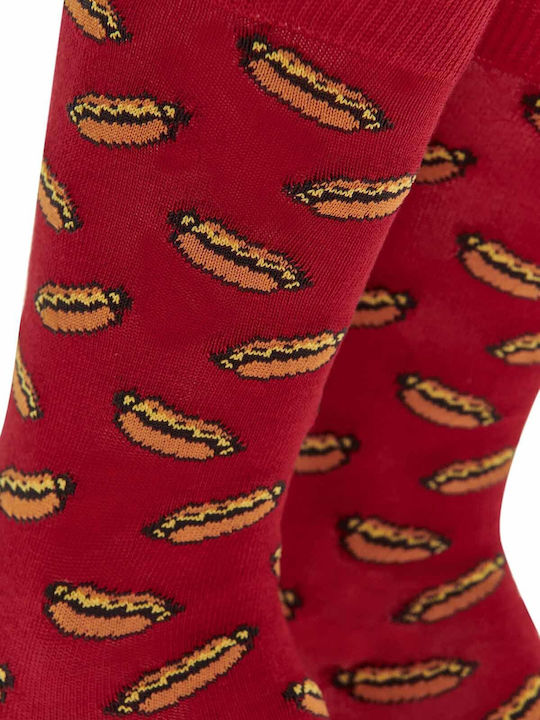 Walk Hot Dog Herren Socken Dark Red 1Pack