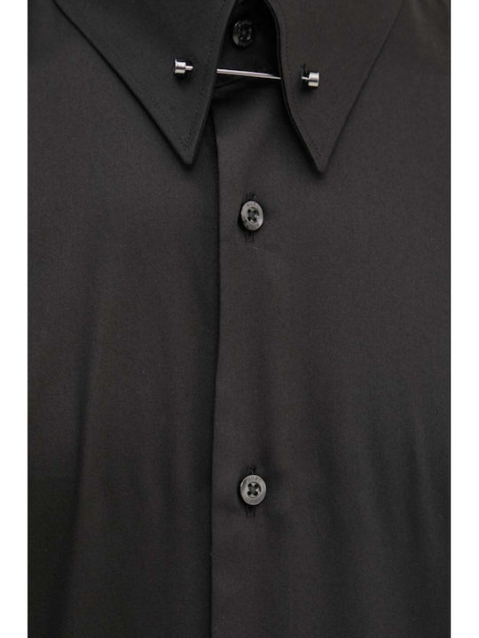 Hugo Vikko Cotton Shirt Black