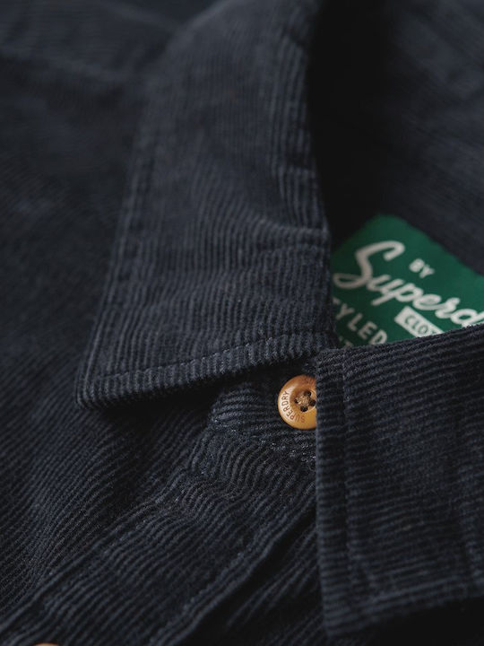 Long-sleeved Corduroy Shirt Eclipse Navy