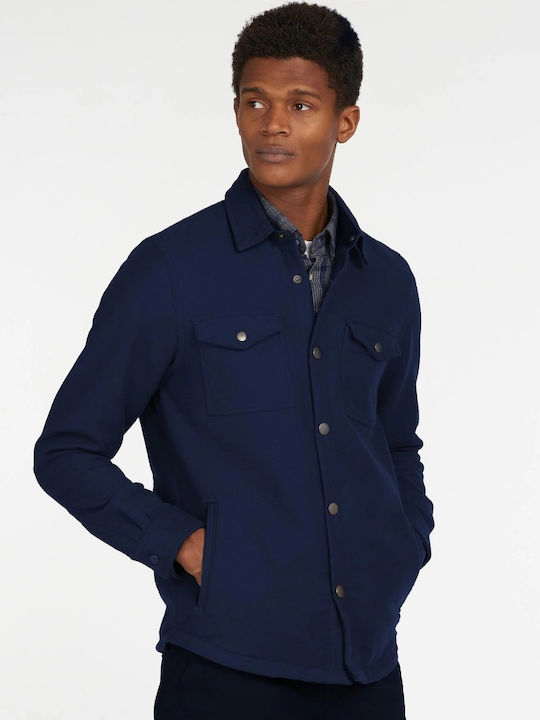 Barbour Overshirt Cotton Shirt Dark Blue