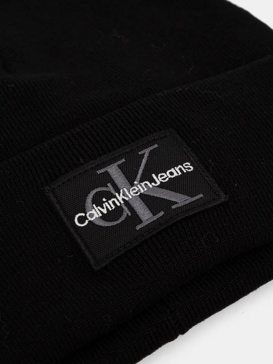 Beanie Ανδρικός Σκούφος Πλεκτός σε Μαύρο χρώμα