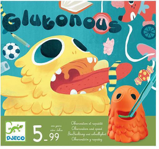 Board Game Gloutons for 2-4 Players 5+ Years Old (FR) Djeco