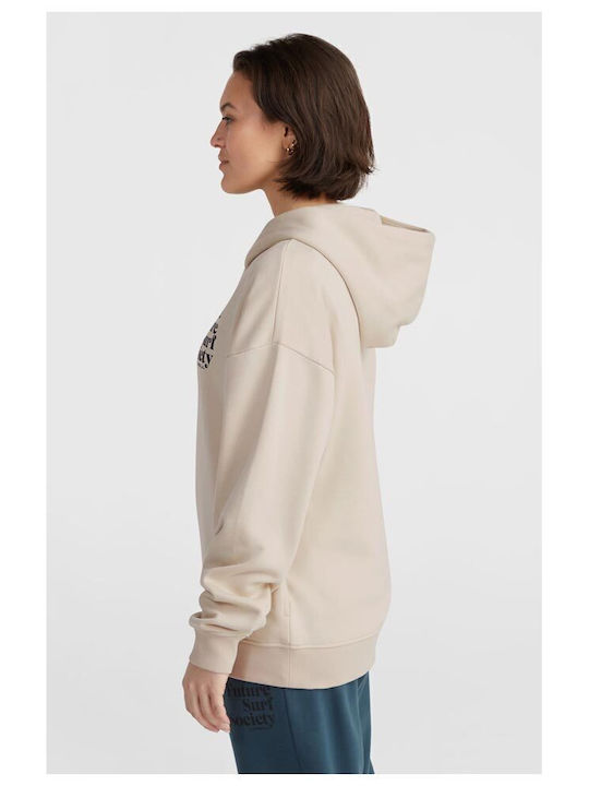 Women's Sweatshirt Hooded Beige