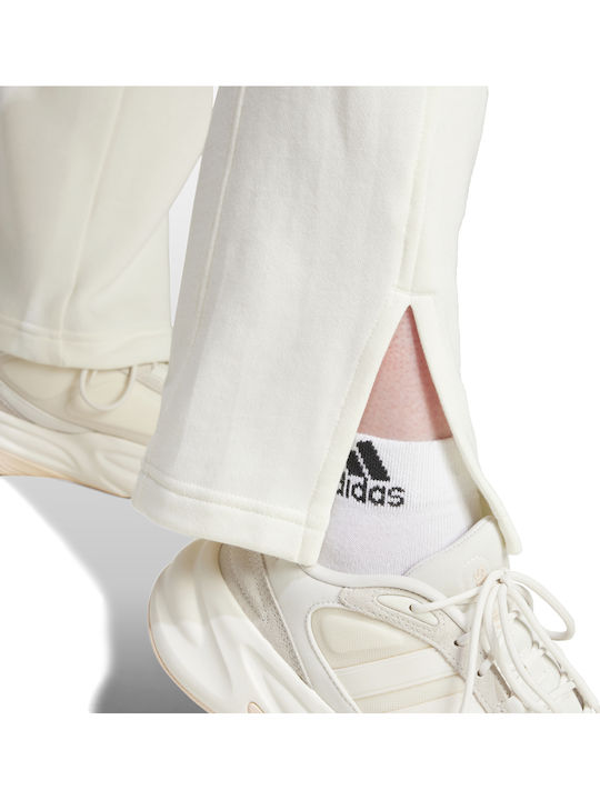 Signature Graphic Embroidery French Terry Sweatpants Ecru