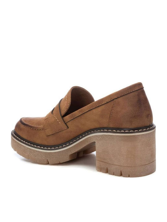 Women's Loafers in Tabac Brown Color