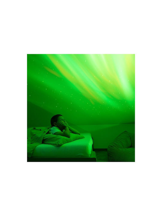 Mary's Led Παιδικό Φωτιστικό Projector Mary's UFO με Προβολή Αστεριών Λευκό 15x14.5x10.4εκ.