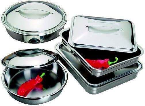 Cook-Shop Tavă De Copt Cu Capac Din Oțel Inoxidabil 30cm
