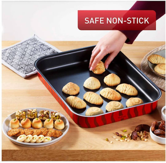 Tefal Tempo Flame Backform Aluminium mit Antihaftbeschichtung 41x29cm