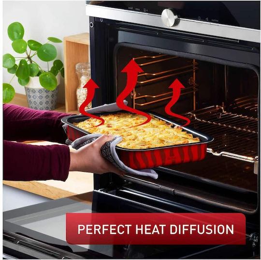 Tefal T-Flam Тава от Алуминий с Незалепващо Покритие 31x24см