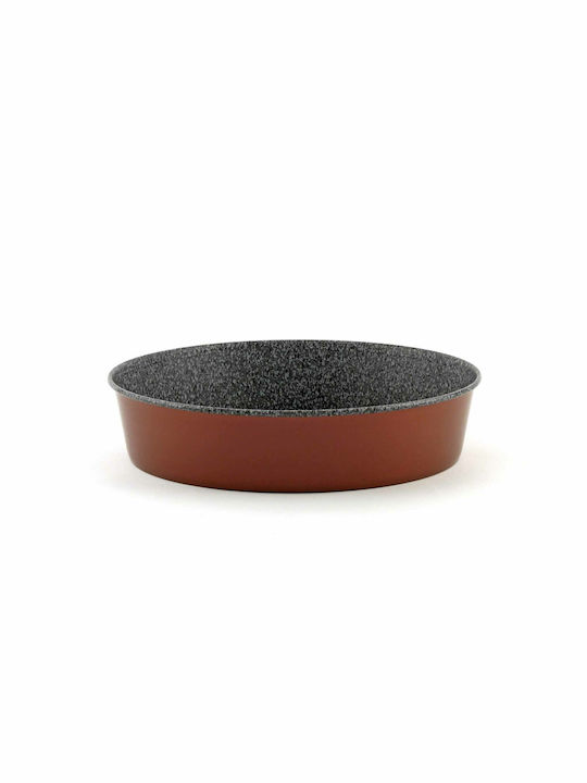 Keystone Iris Granite Aluminum Round Baking Pan with Stone Coating 28cm