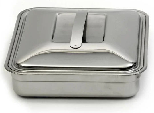 Cook-Shop Ταψί με Καπάκι από Ανοξείδωτο Ατσάλι 29x34cm