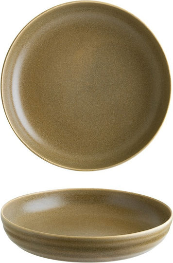 Bonna Terra Porcelain Salad Bowl Beige 22x22cm