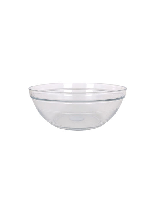 Homestyle Lys Glass Salad Bowl Transparent 26x26x10.5cm